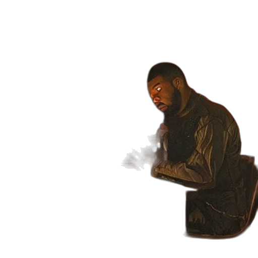 jacket, weapon, staff, creature transparent PNG cut-out