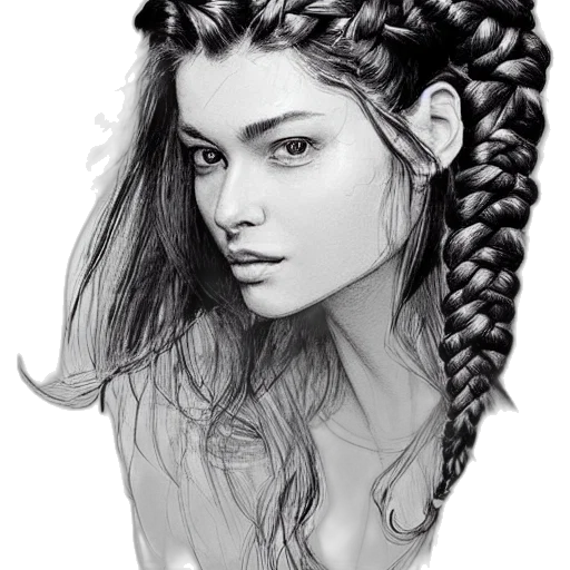 hair, crown, face, jewelry transparent PNG cut-out