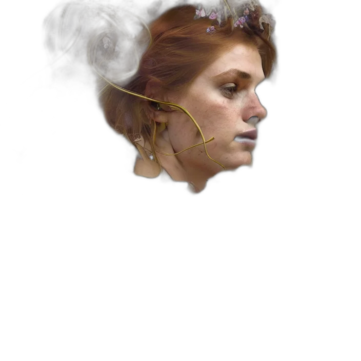 face, mask, crown, staff transparent PNG cut-out