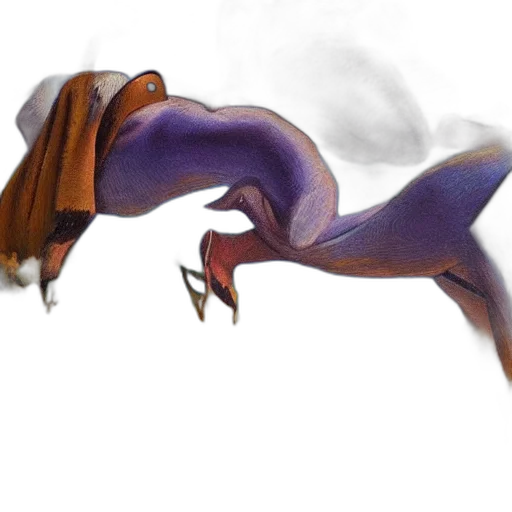 dragon, creature, animal, staff transparent PNG cut-out