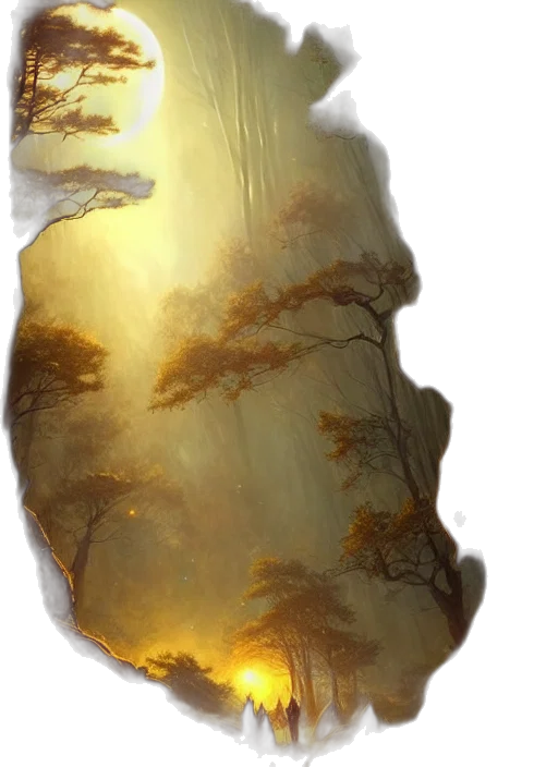 sword, dragon, tree, crown transparent PNG cut-out