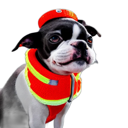 staff, hat, animal, photorealistic transparent PNG cut-out