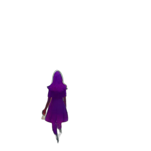 dress, robot, creature, staff transparent PNG cut-out