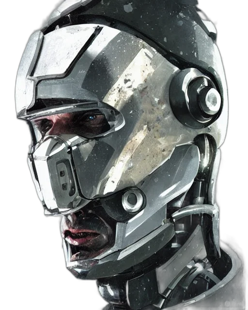 robot, mask, face, cyberpunk transparent PNG cut-out