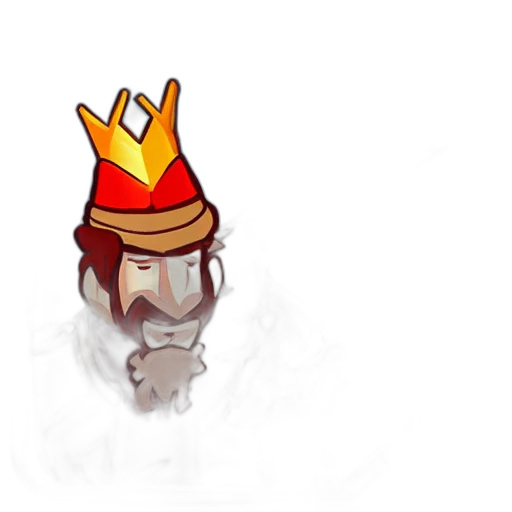 crown, hat, staff, concept art transparent PNG cut-out