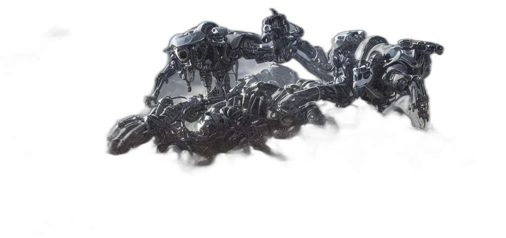 robot, jewelry, dragon, crown transparent PNG cut-out