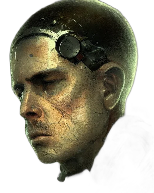 face, robot, mask, creature transparent PNG cut-out