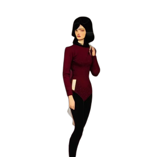 dress, staff, concept art, cartoon transparent PNG cut-out
