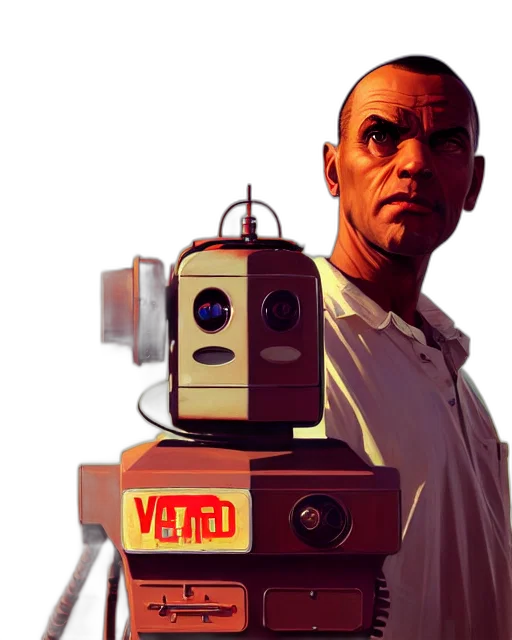 robot, weapon, concept art, comic book art transparent PNG cut-out