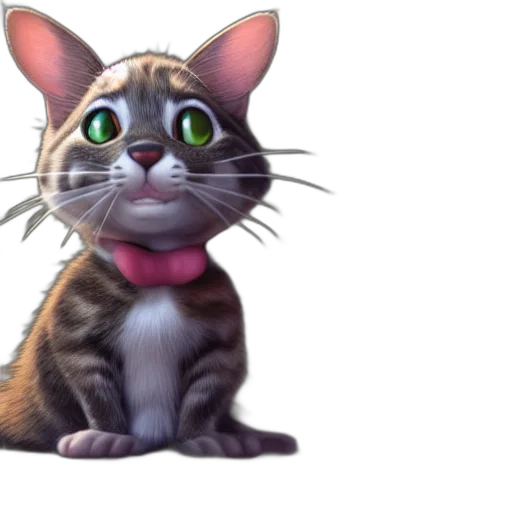 animal, staff, 3d render, concept art transparent PNG cut-out
