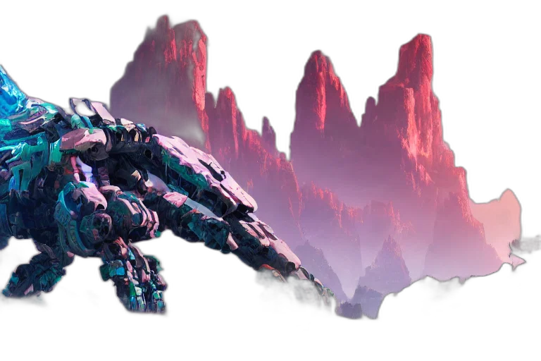 robot, dragon, weapon, sword transparent PNG cut-out
