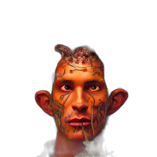 face, mask, creature, dragon transparent PNG cut-out