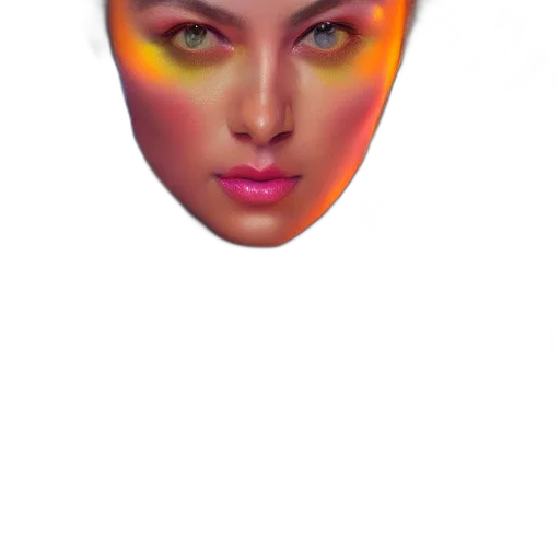 face, mask, crown, jewelry transparent PNG cut-out