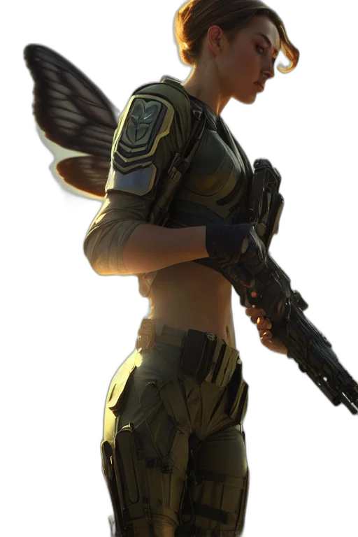 weapon, staff, concept art, cyberpunk transparent PNG cut-out