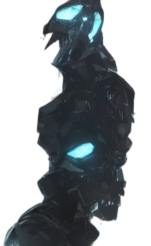 robot, mask, jacket, weapon transparent PNG cut-out