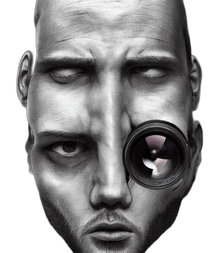 face, mask, weapon, creature transparent PNG cut-out