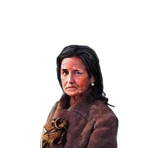 jacket, face, staff, animal transparent PNG cut-out