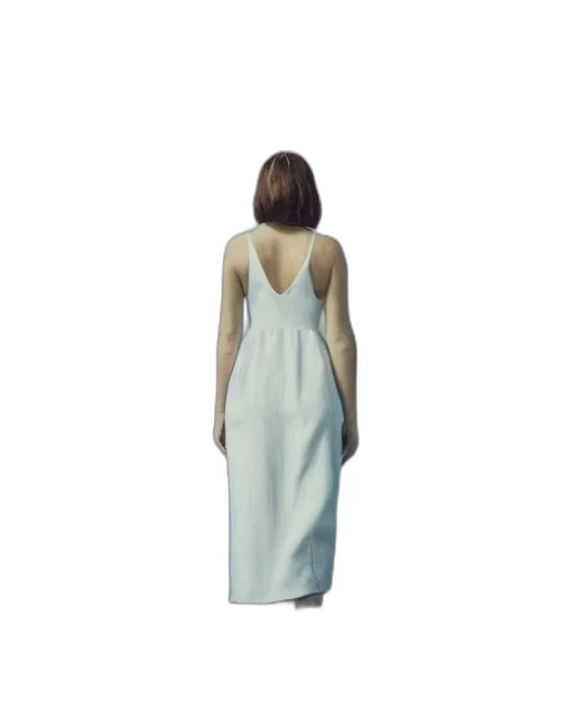 dress, hair, face, jacket transparent PNG cut-out