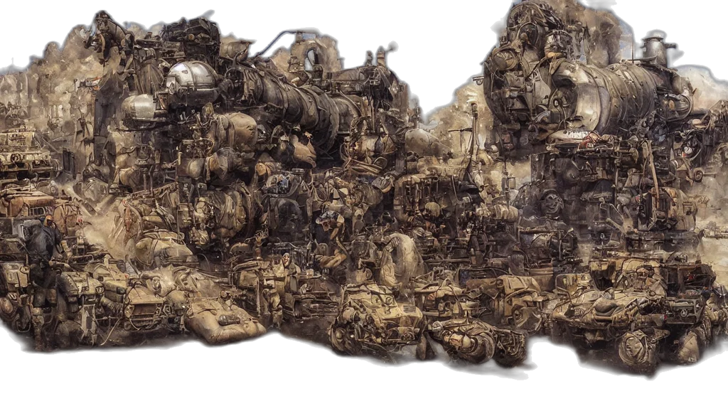 car, robot, weapon, crown transparent PNG cut-out