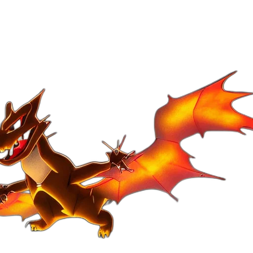dragon, staff, creature, fantasy art transparent PNG cut-out