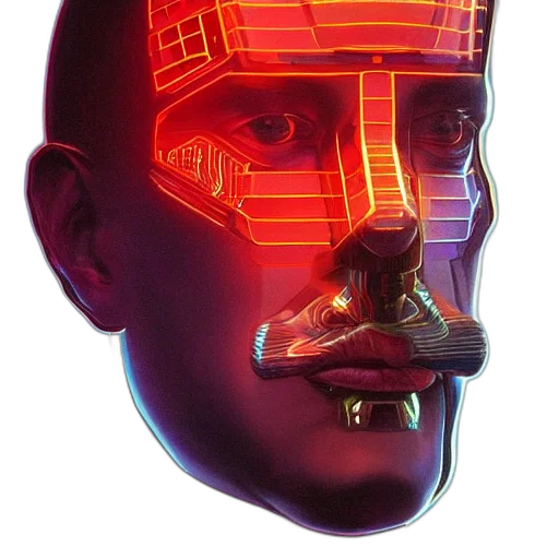 robot, mask, face, crown transparent PNG cut-out