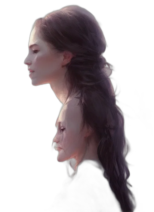 face, crown, hair, mask transparent PNG cut-out