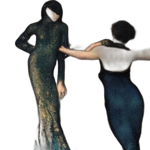 dress, jewelry, concept art, 3d render transparent PNG cut-out