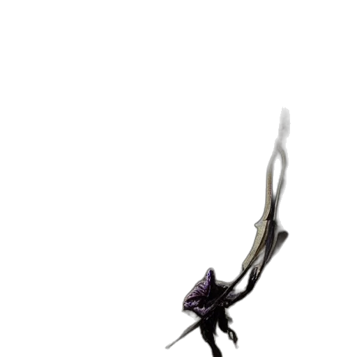dragon, flower, staff, creature transparent PNG cut-out