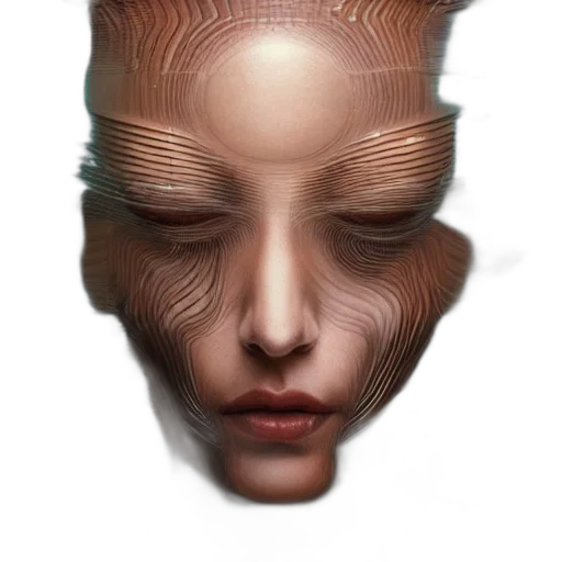 face, mask, hair, crown transparent PNG cut-out