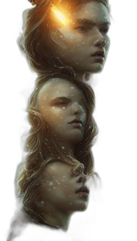 face, hair, crown, mask transparent PNG cut-out
