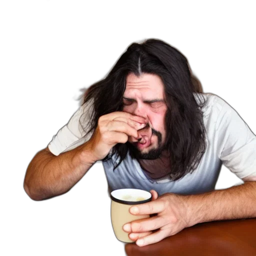food, hair, face, furniture transparent PNG cut-out