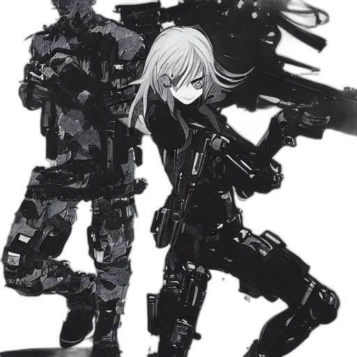 weapon, robot, concept art, cyberpunk transparent PNG cut-out