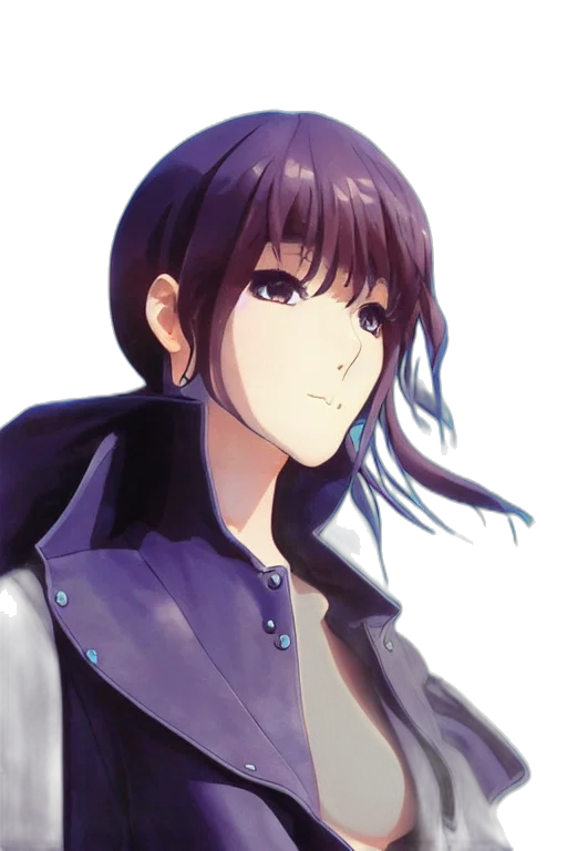 jacket, face, staff, robot transparent PNG cut-out