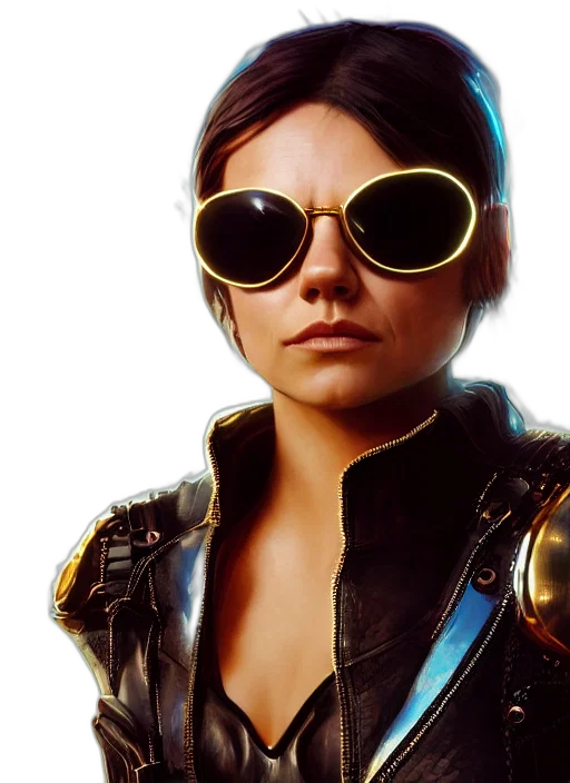 jacket, cyberpunk, concept art, photorealistic transparent PNG cut-out