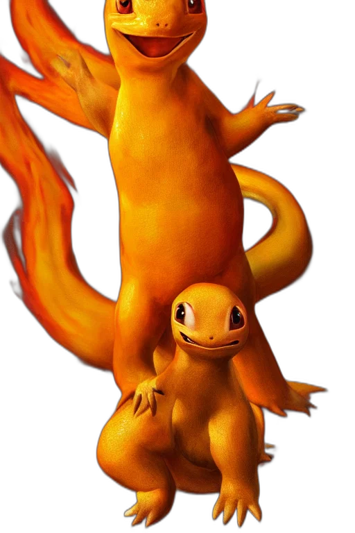 dragon, animal, creature, staff transparent PNG cut-out