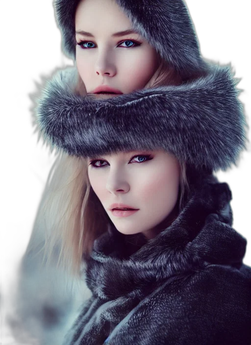 hat, face, photorealistic, fantasy art transparent PNG cut-out