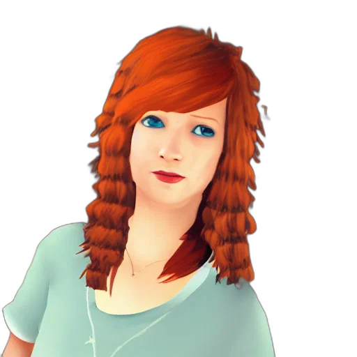 hair, staff, photorealistic, cartoon transparent PNG cut-out