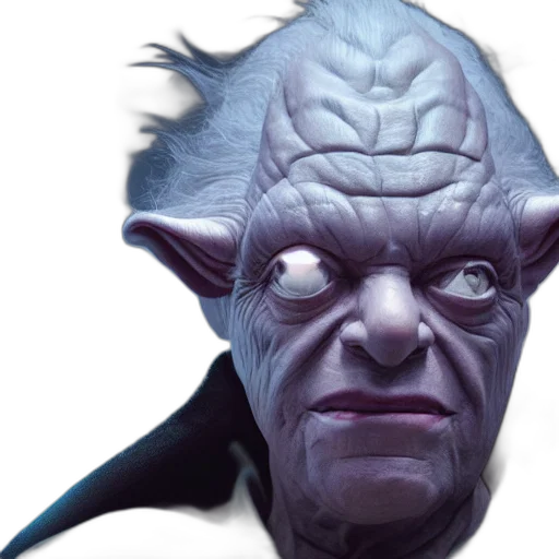 face, mask, creature, staff transparent PNG cut-out