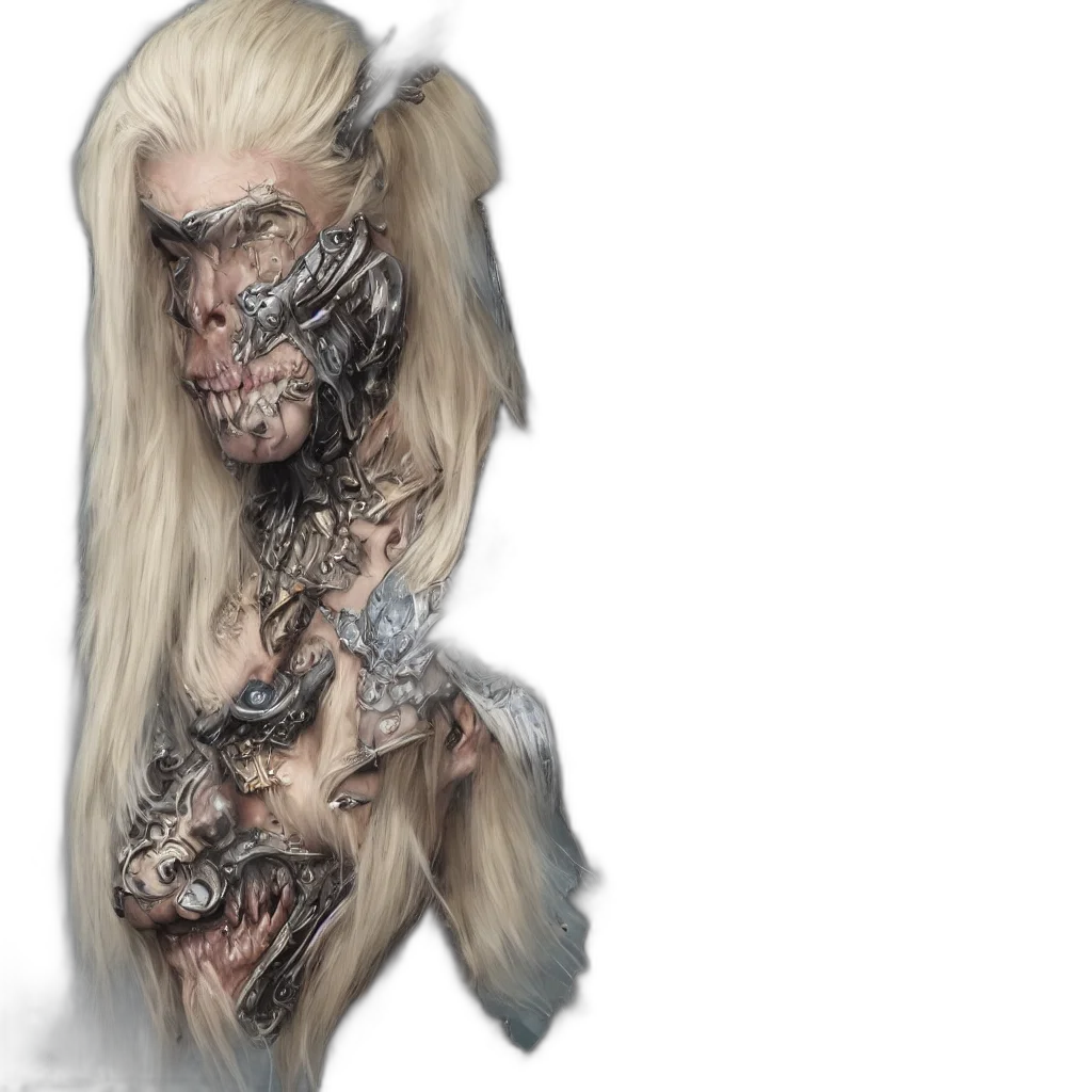 hair, mask, creature, dragon transparent PNG cut-out