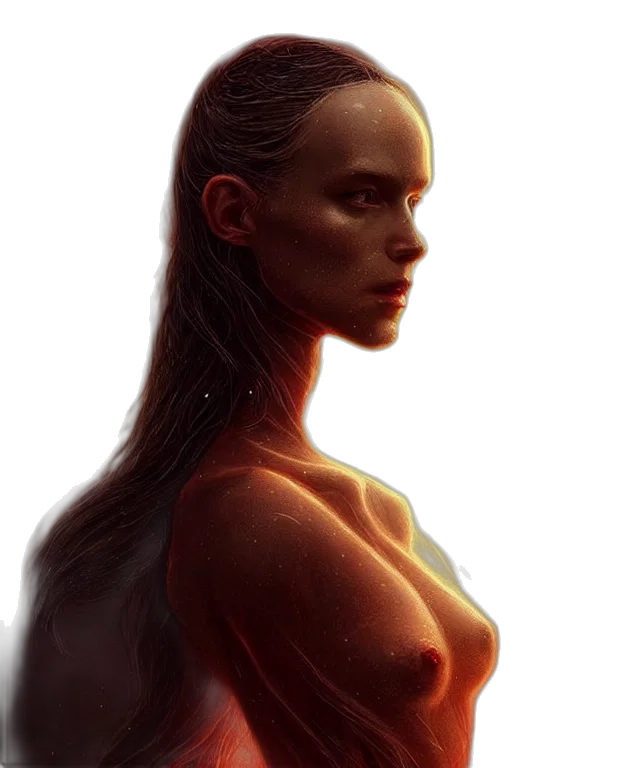 face, robot, dress, concept art transparent PNG cut-out
