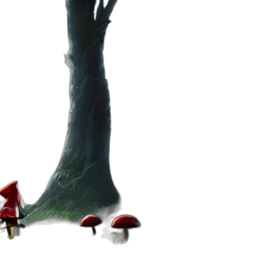 tree, hat, creature, shoes transparent PNG cut-out