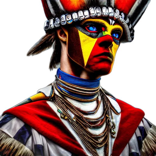 mask, face, crown, staff transparent PNG cut-out