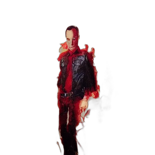 jacket, creature, concept art, pixel art transparent PNG cut-out