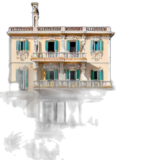 building, concept art, photorealistic, 3d render transparent PNG cut-out