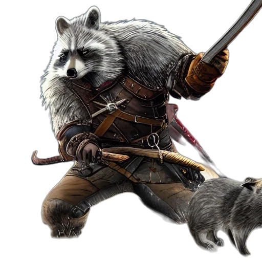 animal, weapon, sword, staff transparent PNG cut-out