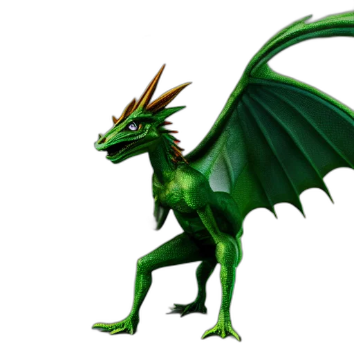 dragon, animal, creature, staff transparent PNG cut-out