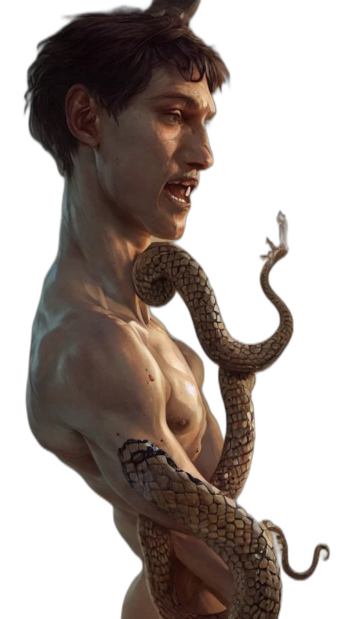 creature, animal, staff, dragon transparent PNG cut-out