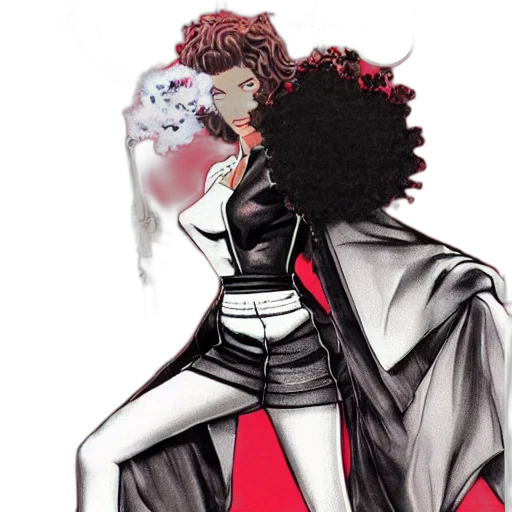 jacket, dress, comic book art, concept art transparent PNG cut-out