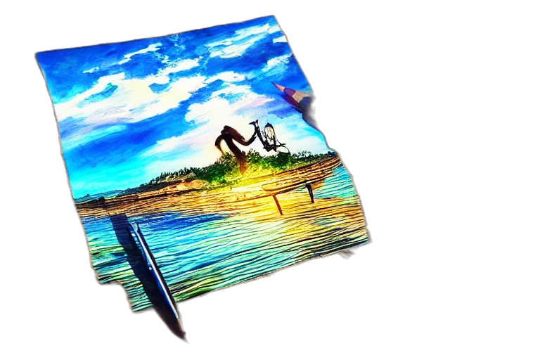 umbrella, furniture, photorealistic, watercolor transparent PNG cut-out