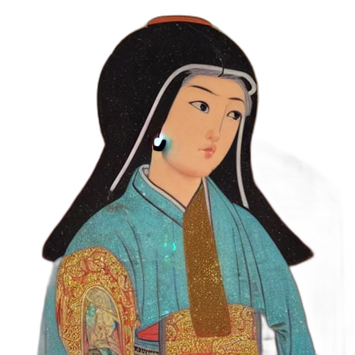jewelry, staff, face, dress transparent PNG cut-out